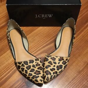 Jcrew Zoe calf hair D’Orsay flats